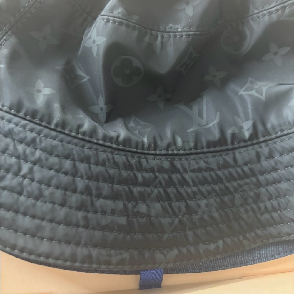 Louis Vuitton Dark Blue Monogram Bucket Hat !!Brand New never Worn !!